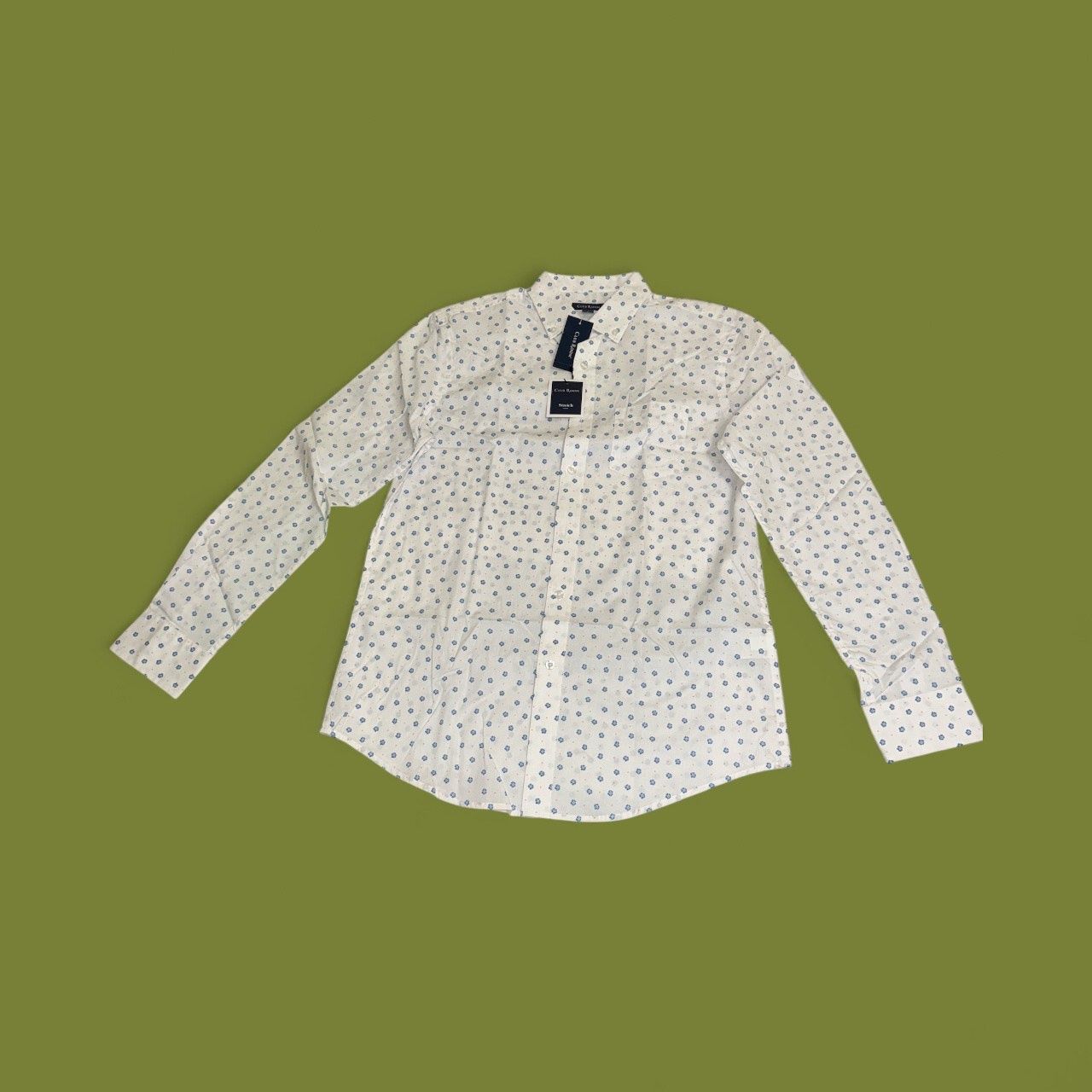 CLUB ROOM LONG SLEEVE SHIRT, Colour: BRIGHT WHITE, Size: S