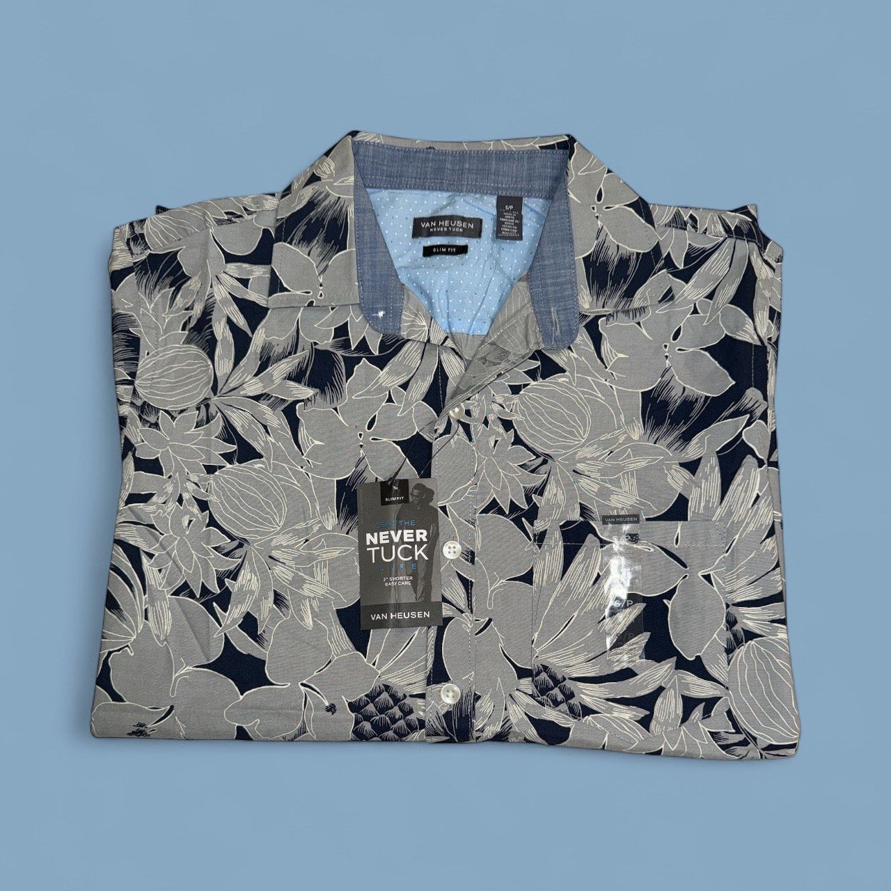 VAN HEUSEN NO TUCK SHORT SLEEVE