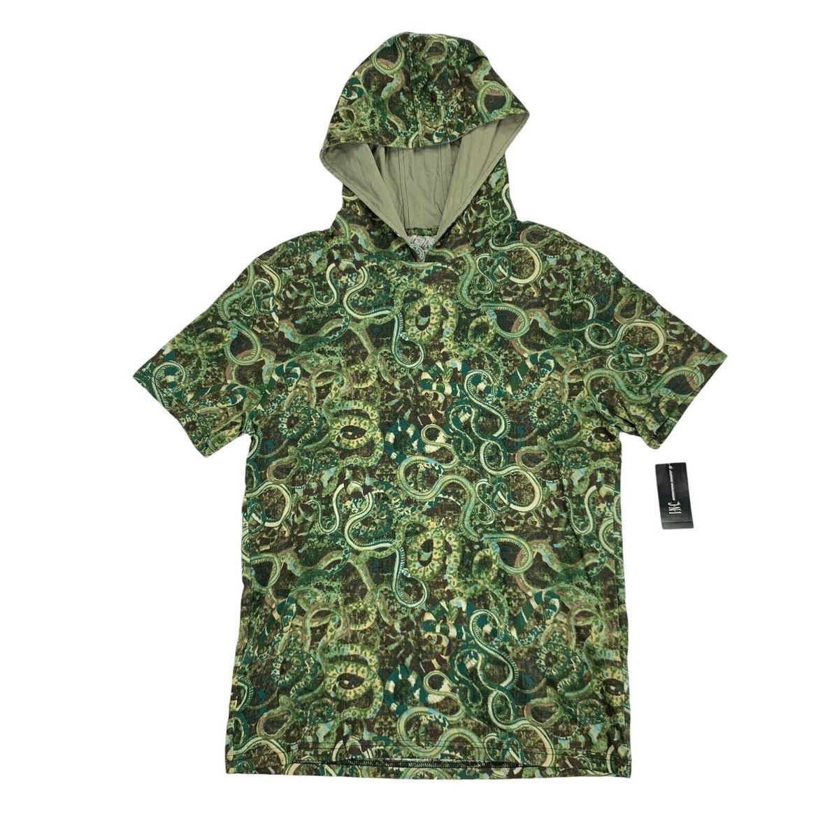 I.N.C MEN'S GRAPHIC HOODED T-SHIRT