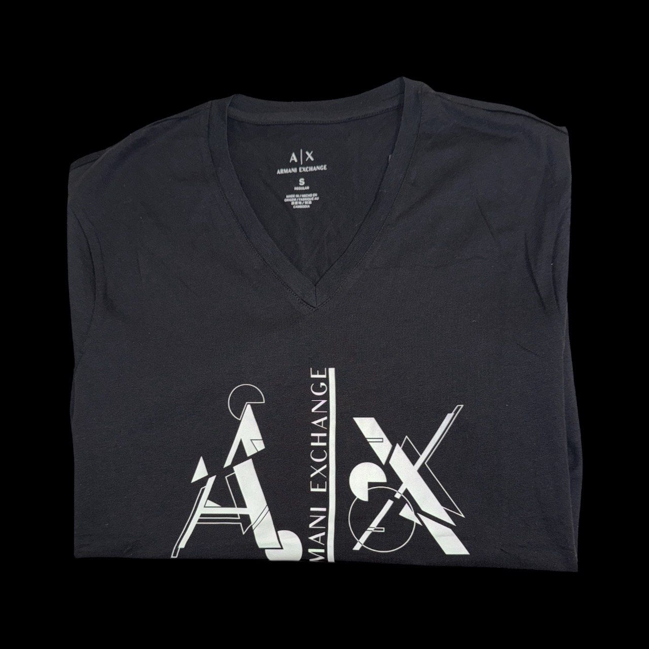V NECK AX TEE