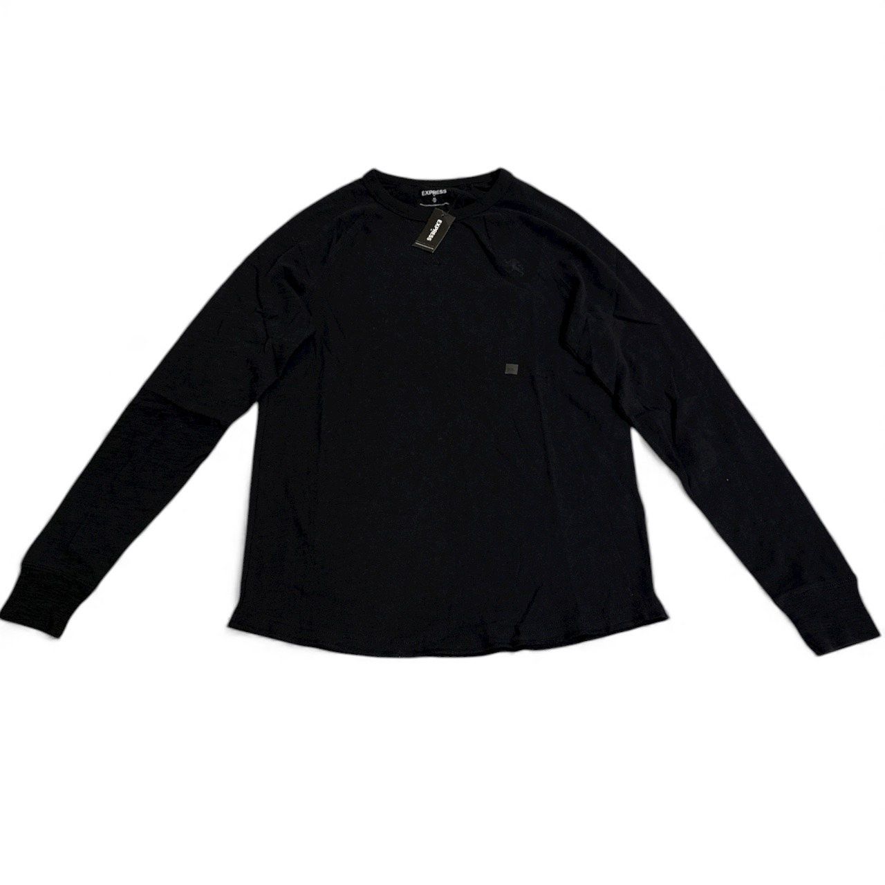 EXPRESS LONG SLEEVE TEE, Colour: BLACK, Size: XS