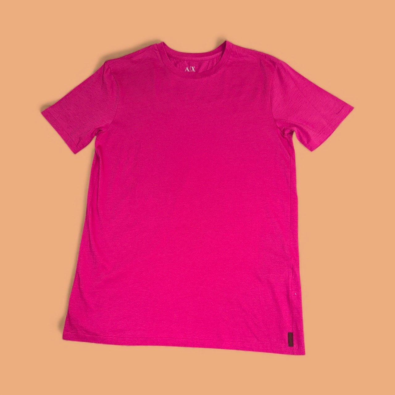 AX PIMA CREW NECK TEE, Colour: RASPBERRY ROSE, Size: SMALL