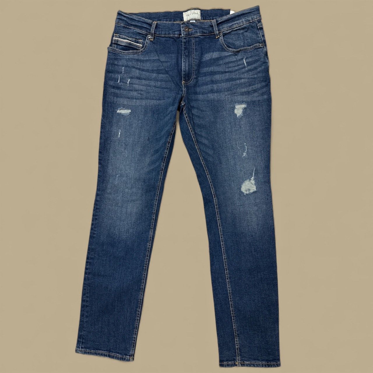 SUN + STONE MEN'S SLIM FIT JEANS