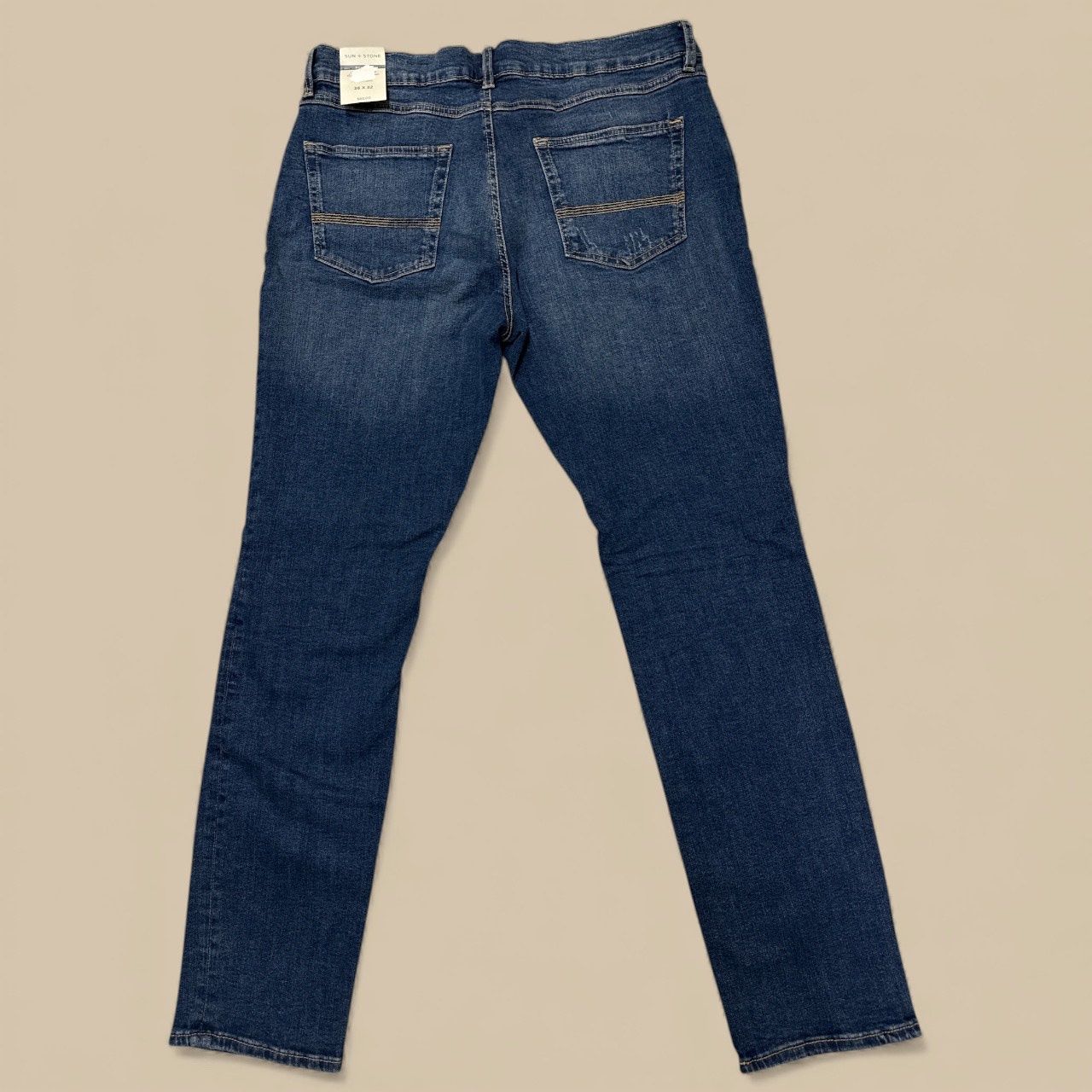 SUN + STONE MEN'S SLIM FIT JEANS