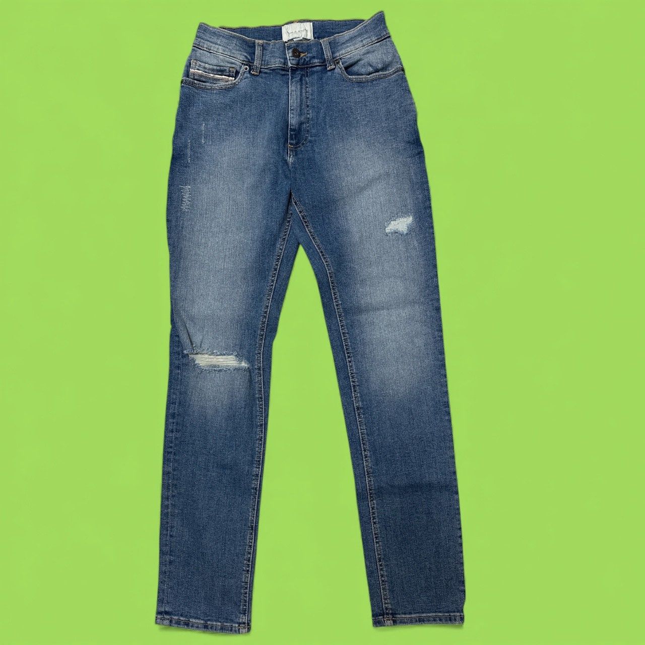 SUN + STONE MEN'S SLIM FIT JEANS