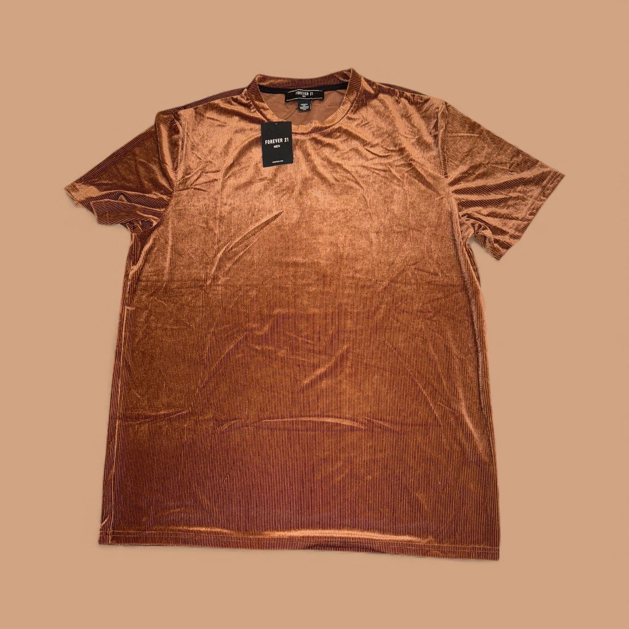 FORVER 21 BROWN- BLACK T-SHIRT