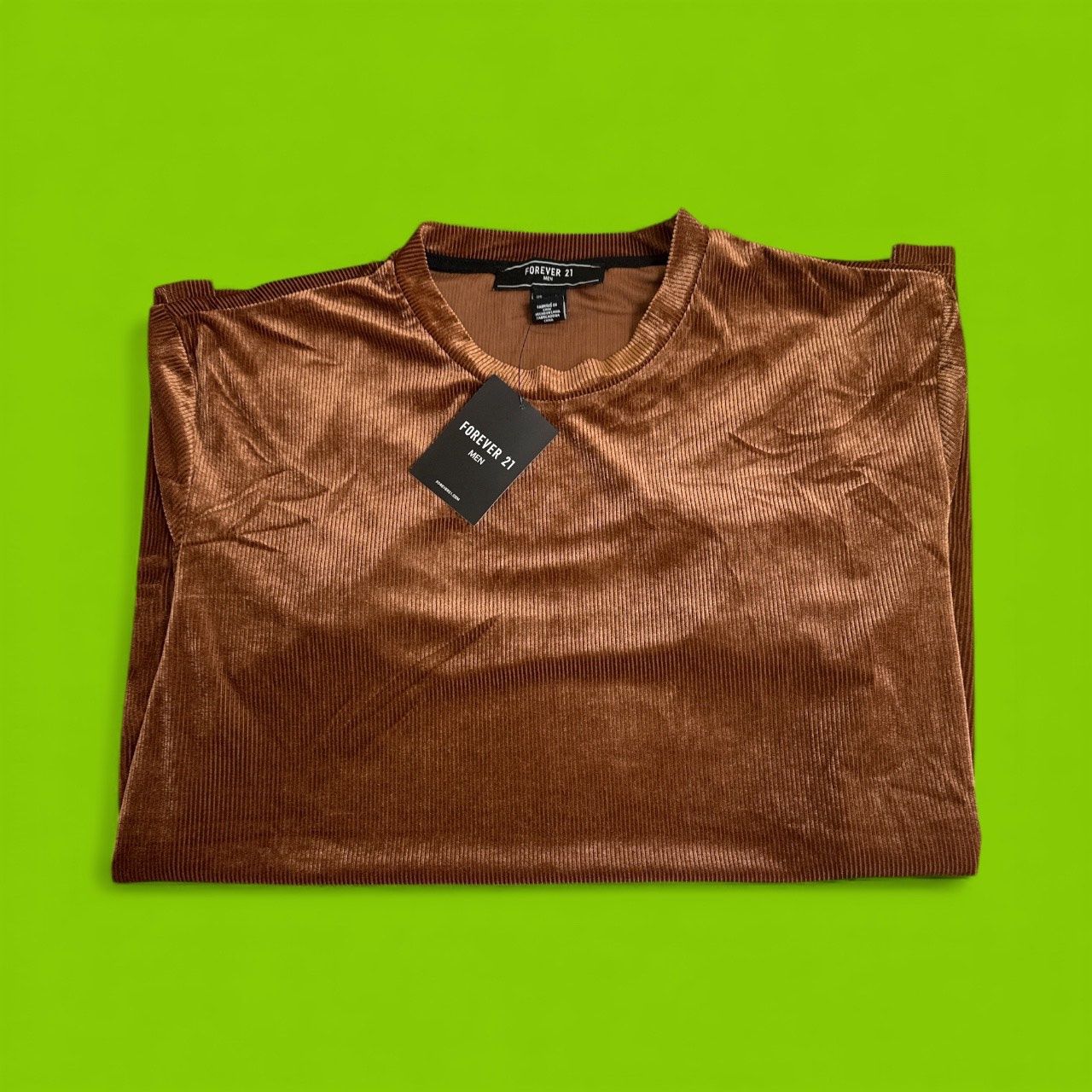 FORVER 21 BROWN- BLACK T-SHIRT