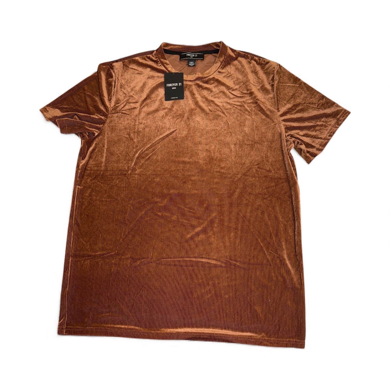 FORVER 21 BROWN- BLACK T-SHIRT