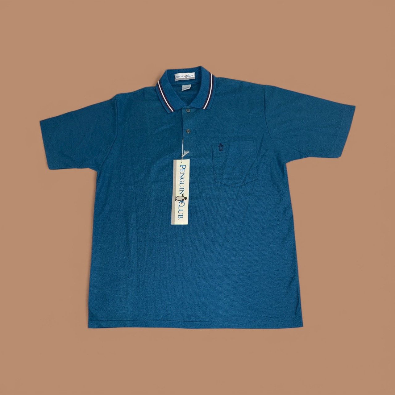 PENGUIN CLUB POLO SHIRT, Colour: BLUE, Size: M