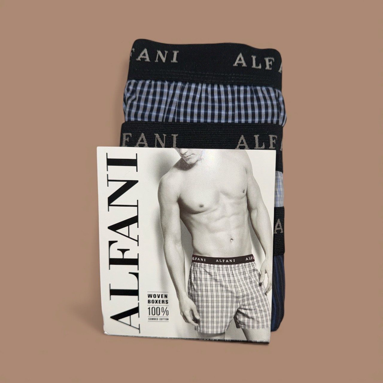ALFANI 3 PACK WOVEN BOXERS