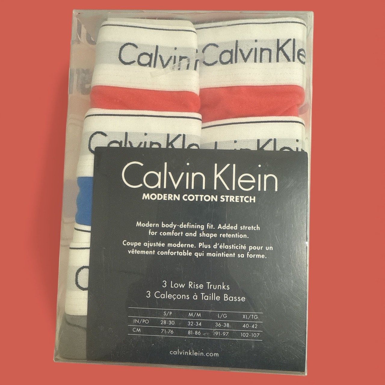 CALVIN KLEIN MODERN COTTON STRETCH LOW RISE TRUNKS
