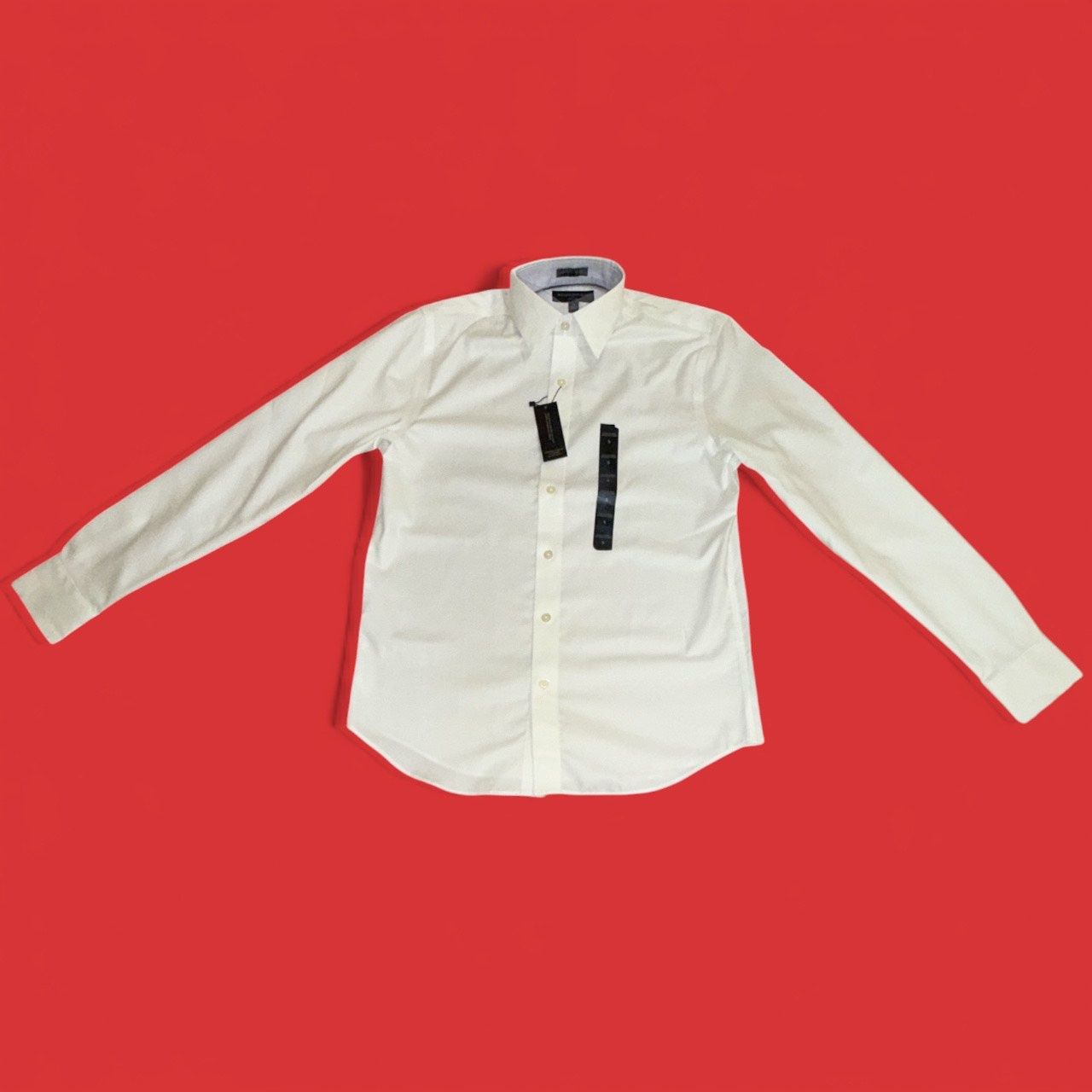 BANANA REPUBLIC UNTUCKED FIT DRESS SHIRT, Colour: WHITE, Size: S