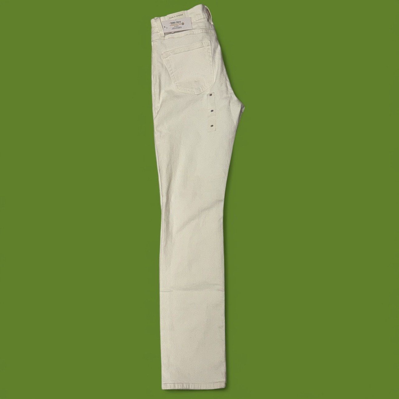 SUN + STONE MEN'S SLIM FIT JEANS