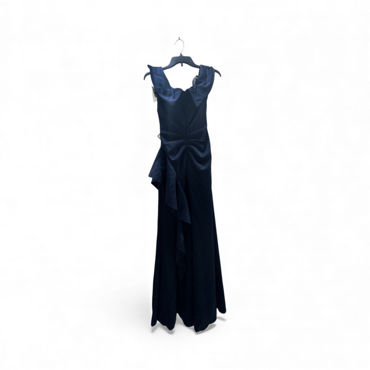 XSCAPE Scuba Off-The-Shoulder Gown