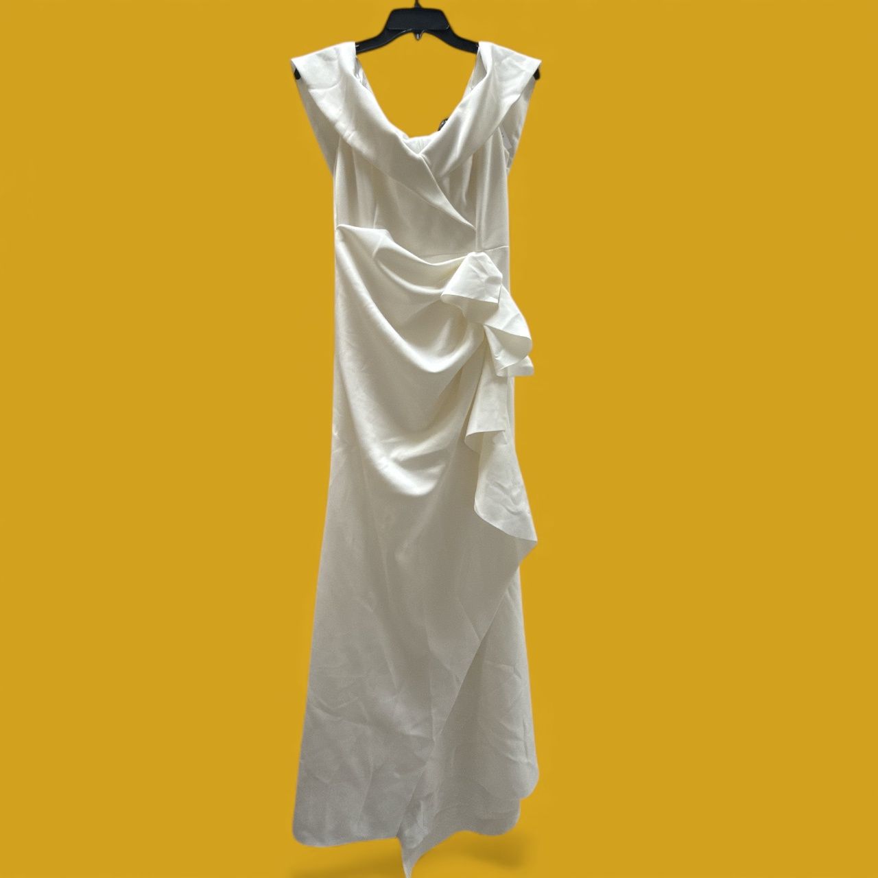 XSCAPE Scuba Off-The-Shoulder Gown dresses