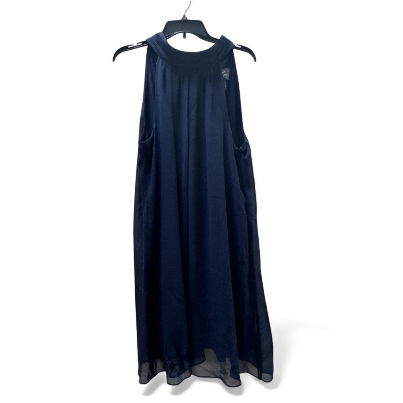 Adrianna Papell Women's Chiffon Mock-neck Sleeveless Shift Dress