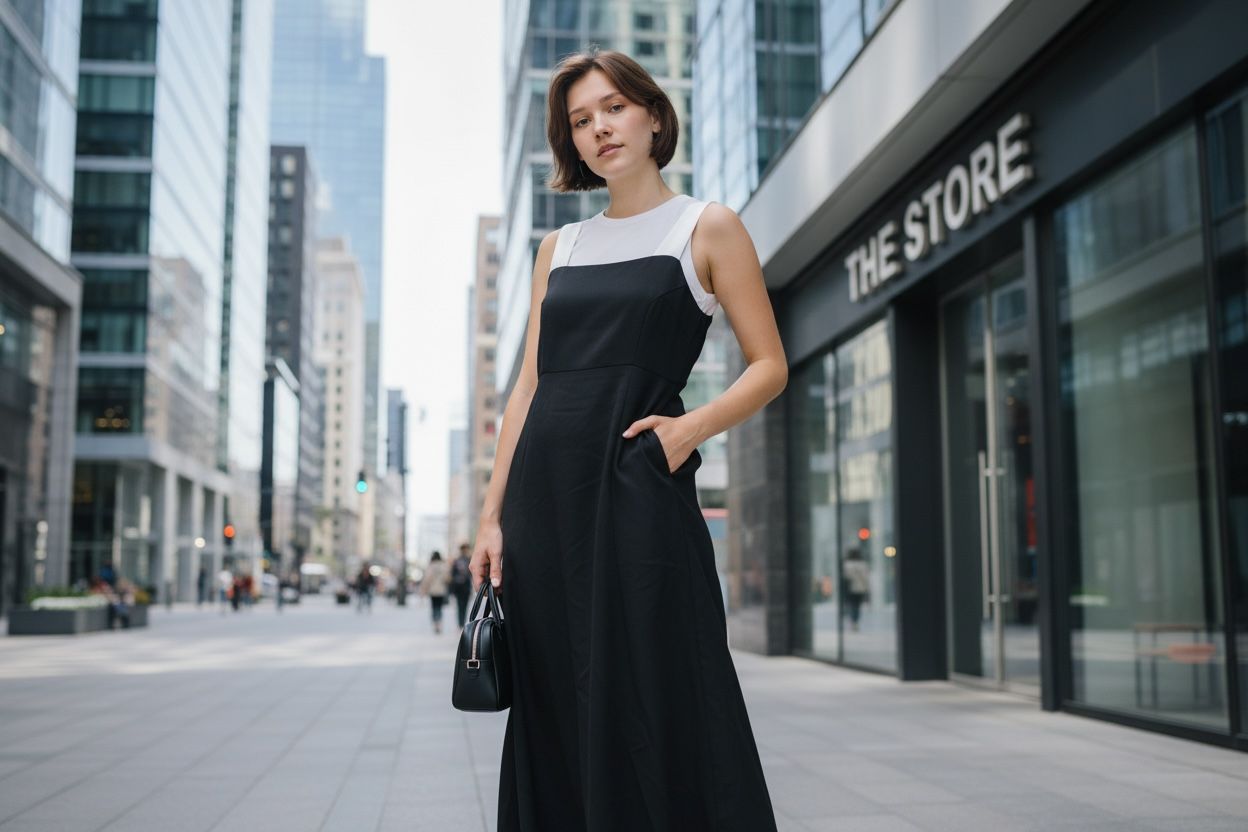 MSK PETITE SLEEVELESS MIDI DRESS