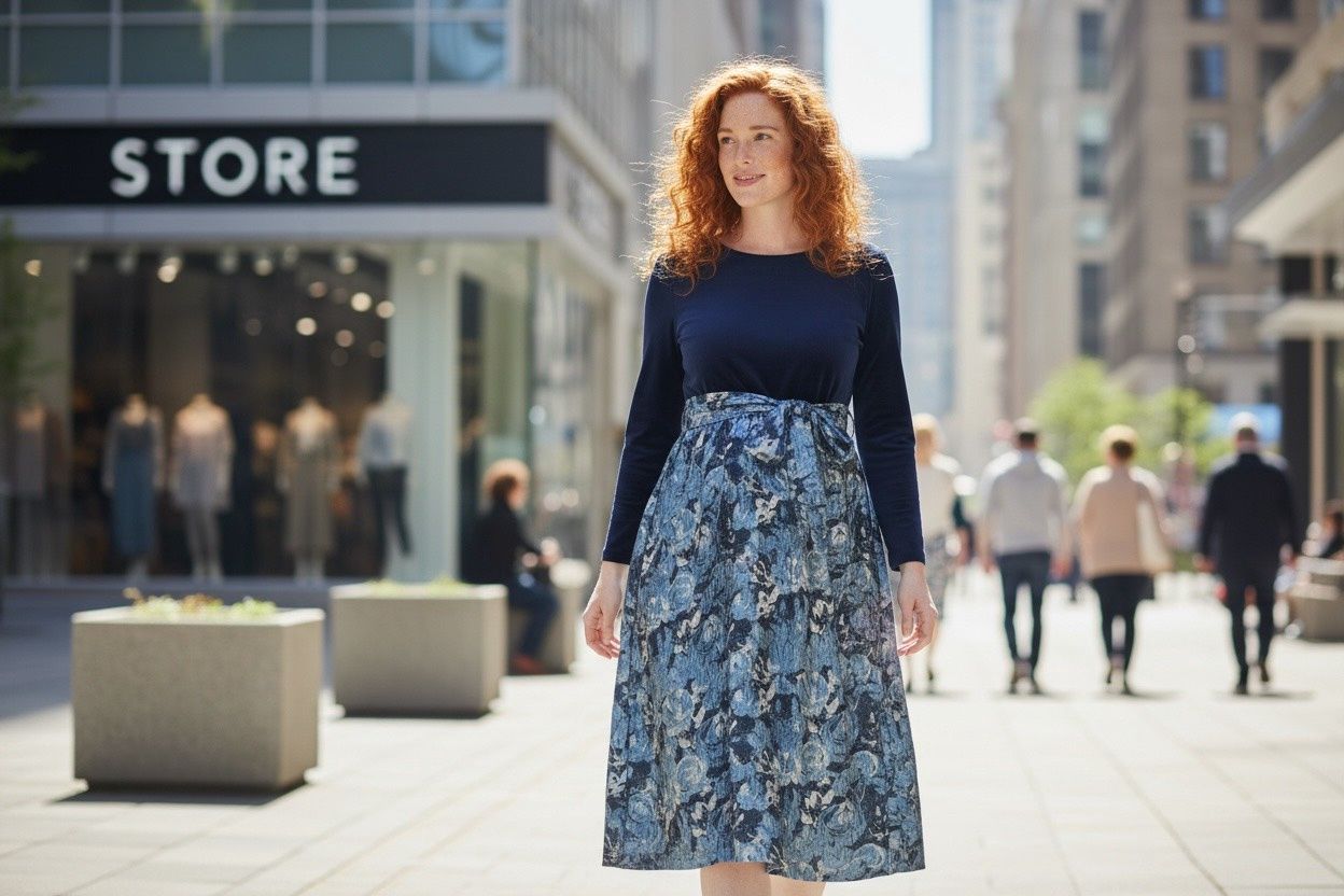 ADRIANNA PAPELL JERSEY JACQUARD ANKLE DRESS