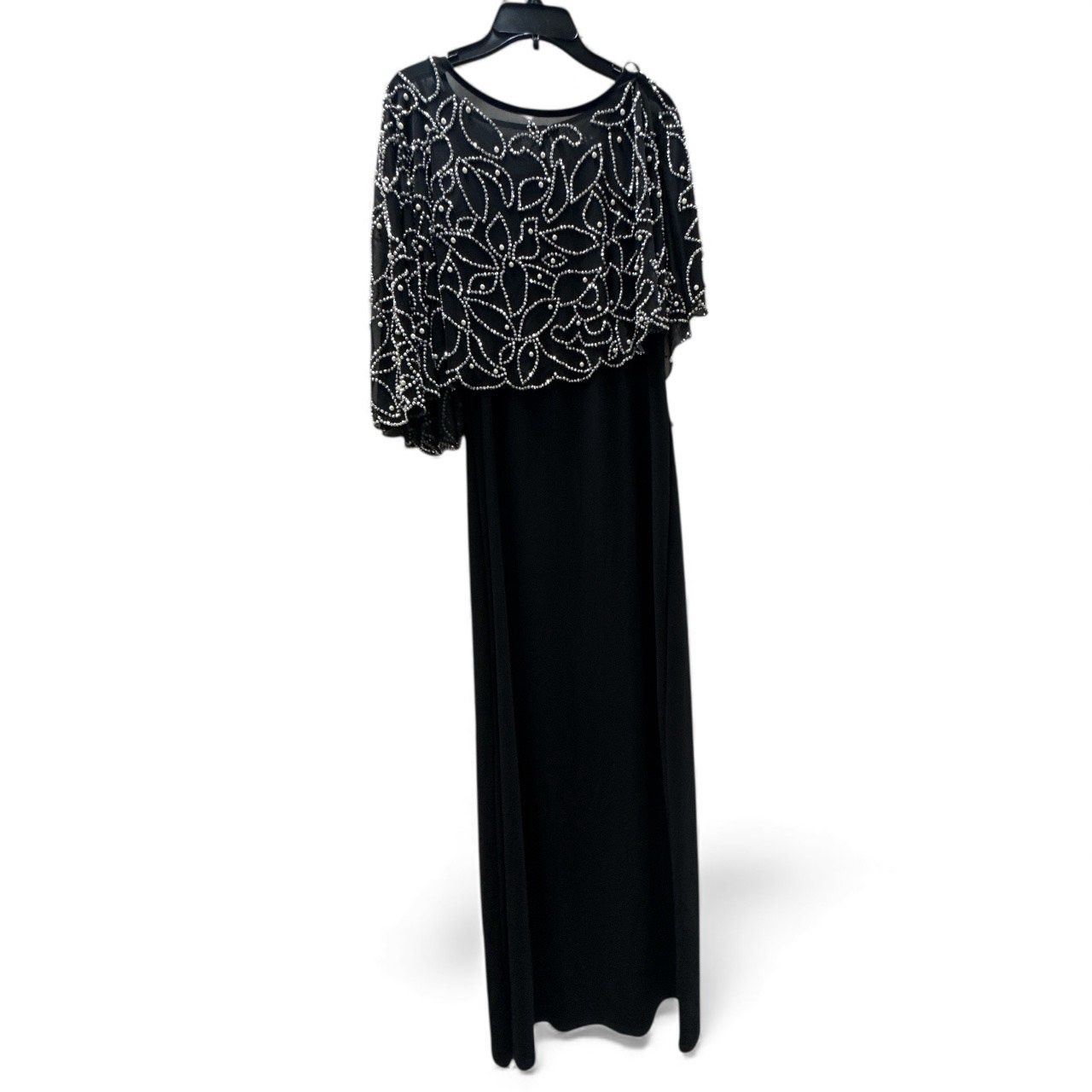MSK BEADED CAPE GOWN