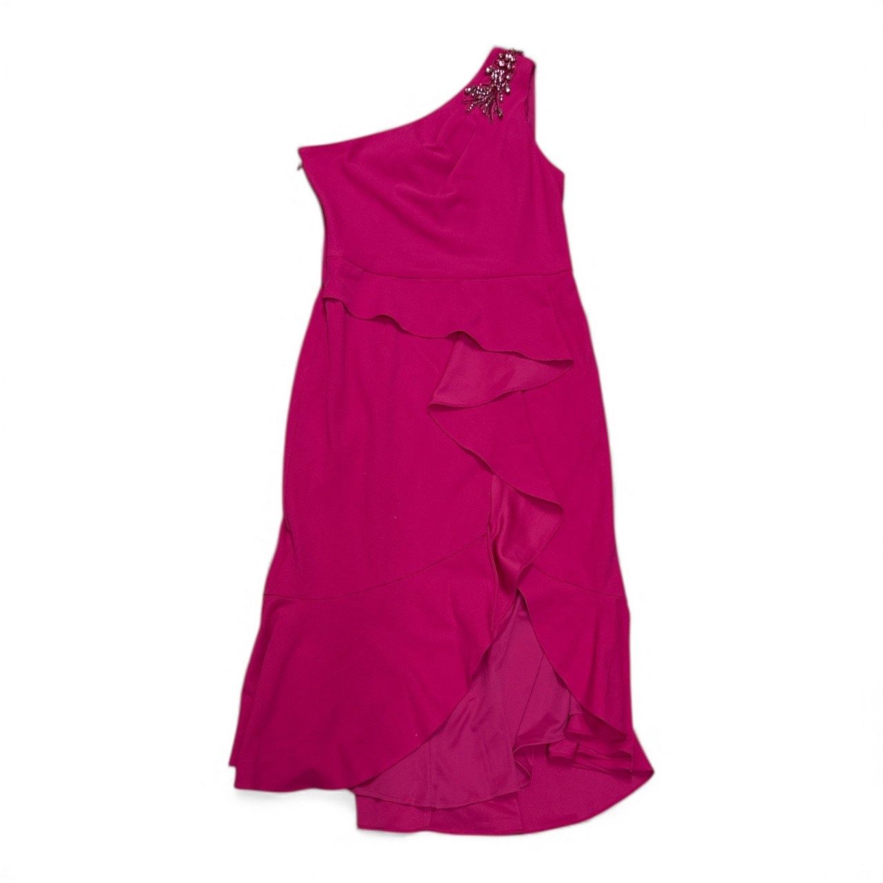 PAPELL STUDIO Women's Beaded One-Shoulder Crepe Gown