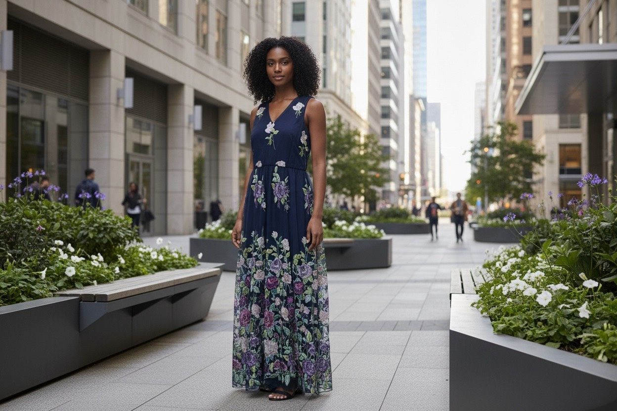 JS COLLECTIONS FLORAL DRESS