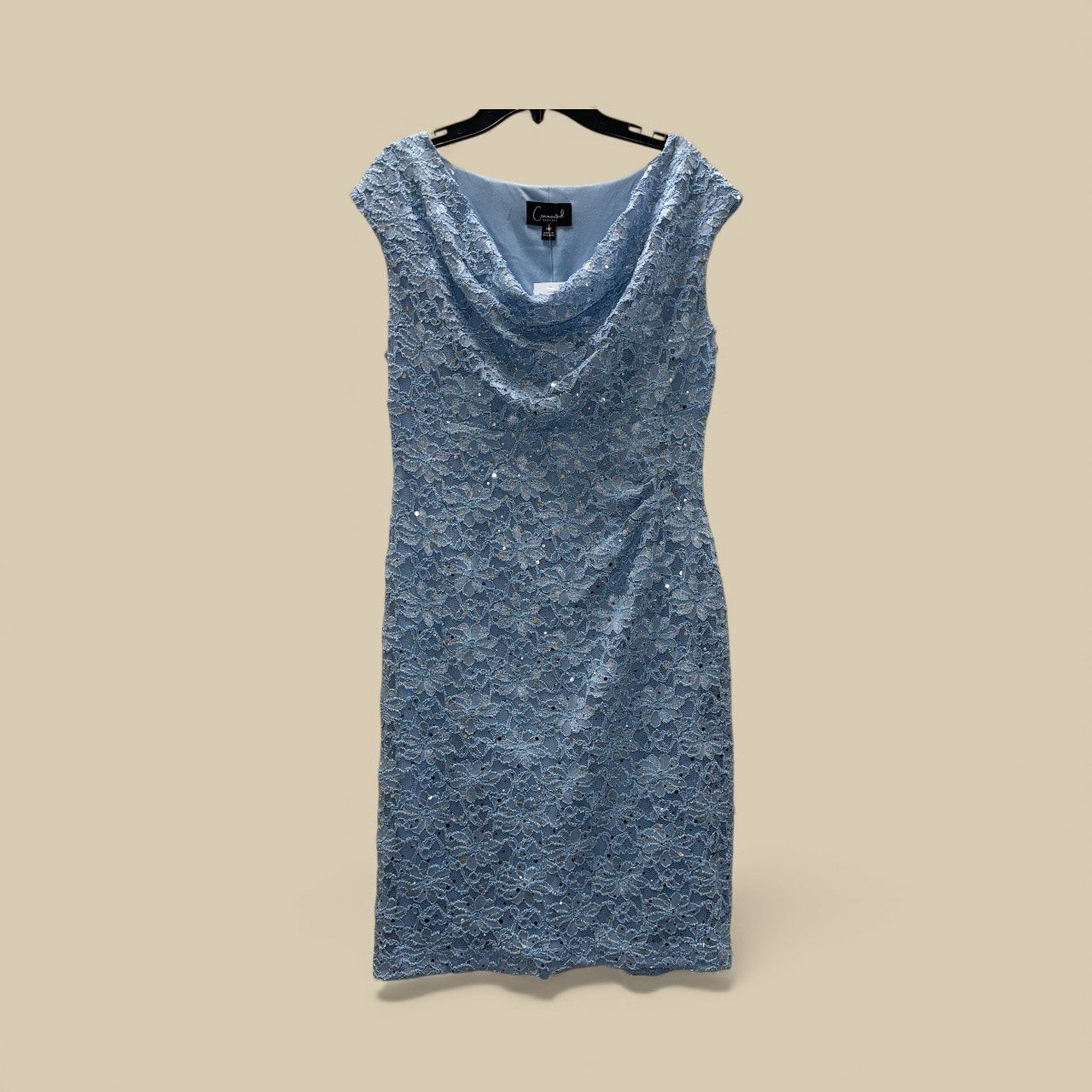 CONNECTED LACE SHEATH COCKTAIL DRESS