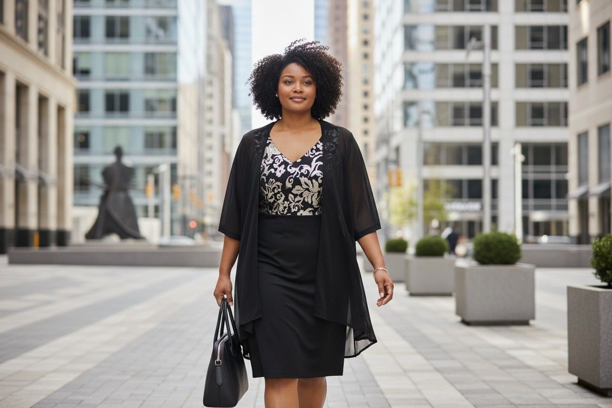 CONNECTED APPAREL 2 PCS JACKET DRESS