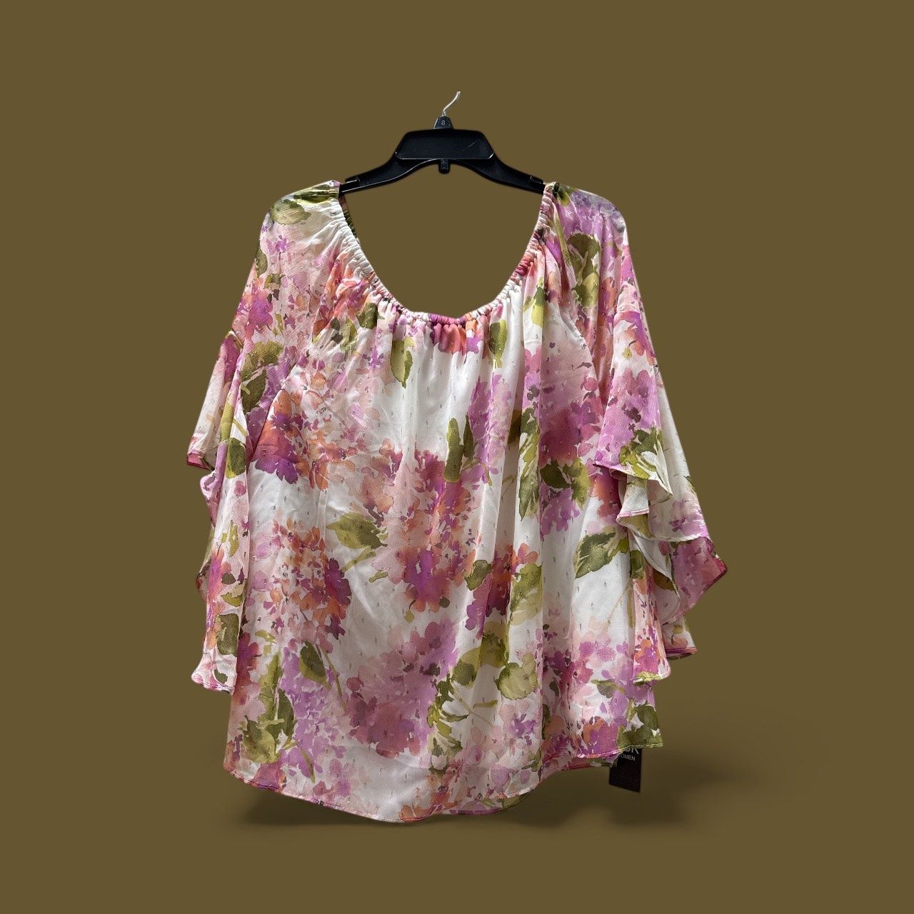 MSK COLD SHOULDER BLOUSE PLUS SIZE