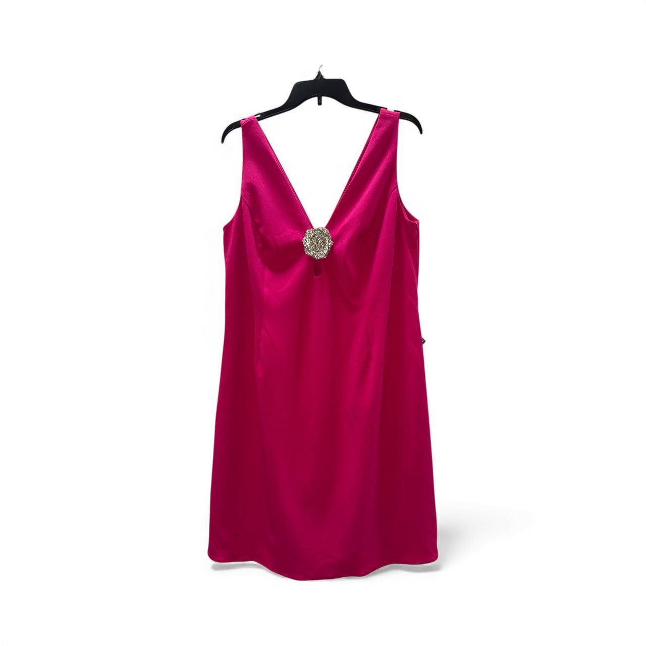 ADRIANNA PAPELL KNIT CREPE MINI DRESS