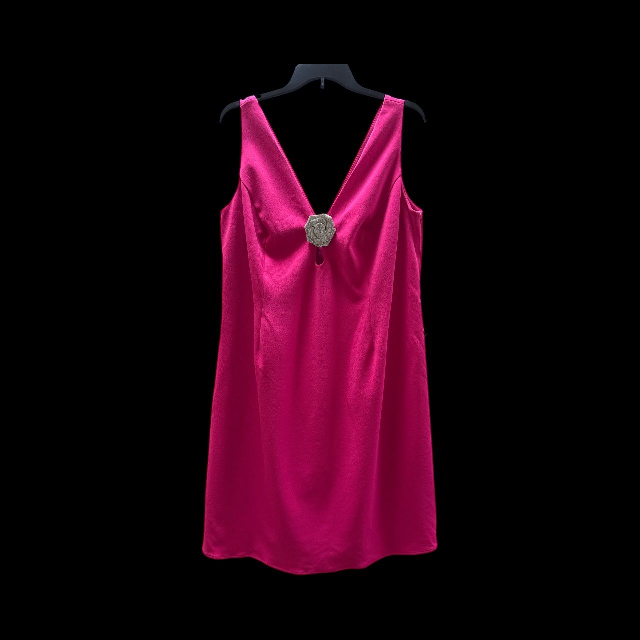 ADRIANNA PAPELL KNIT CREPE MINI DRESS