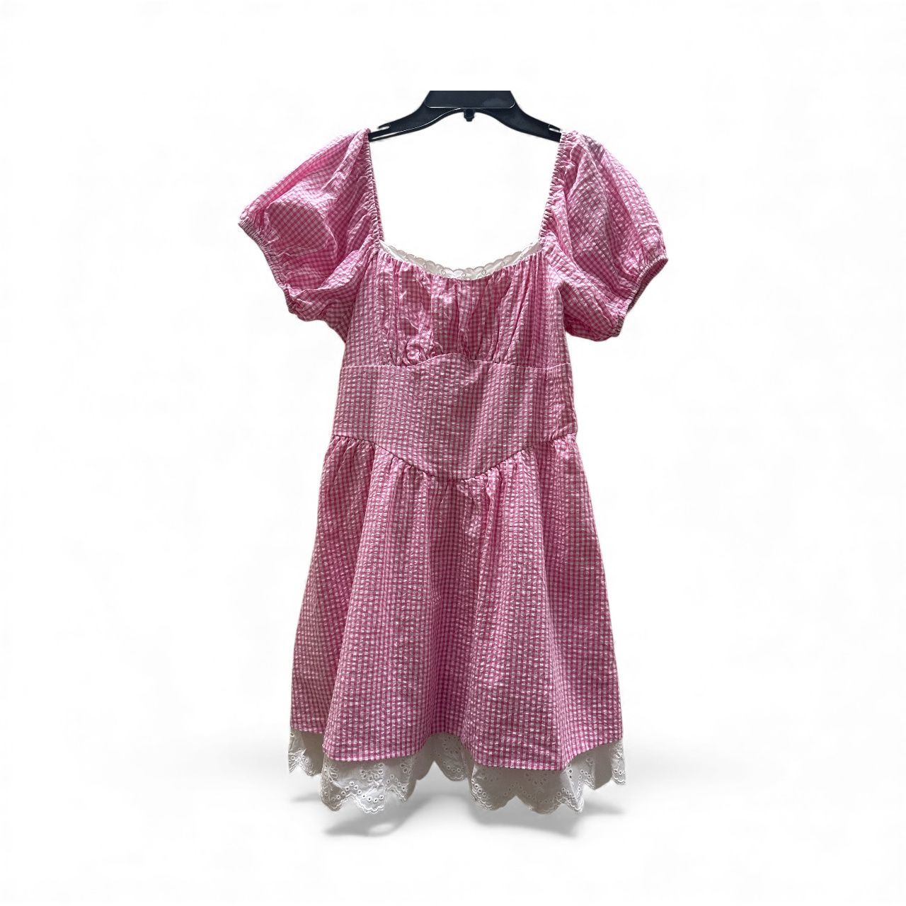 SENI &amp; CADE ROSE PRINT BUBBLE HEM MINI DRESS