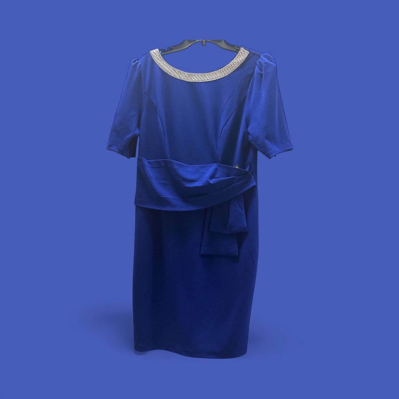 ALEX EVENINGS EMBELLISHED WORK SHEATH DRESS