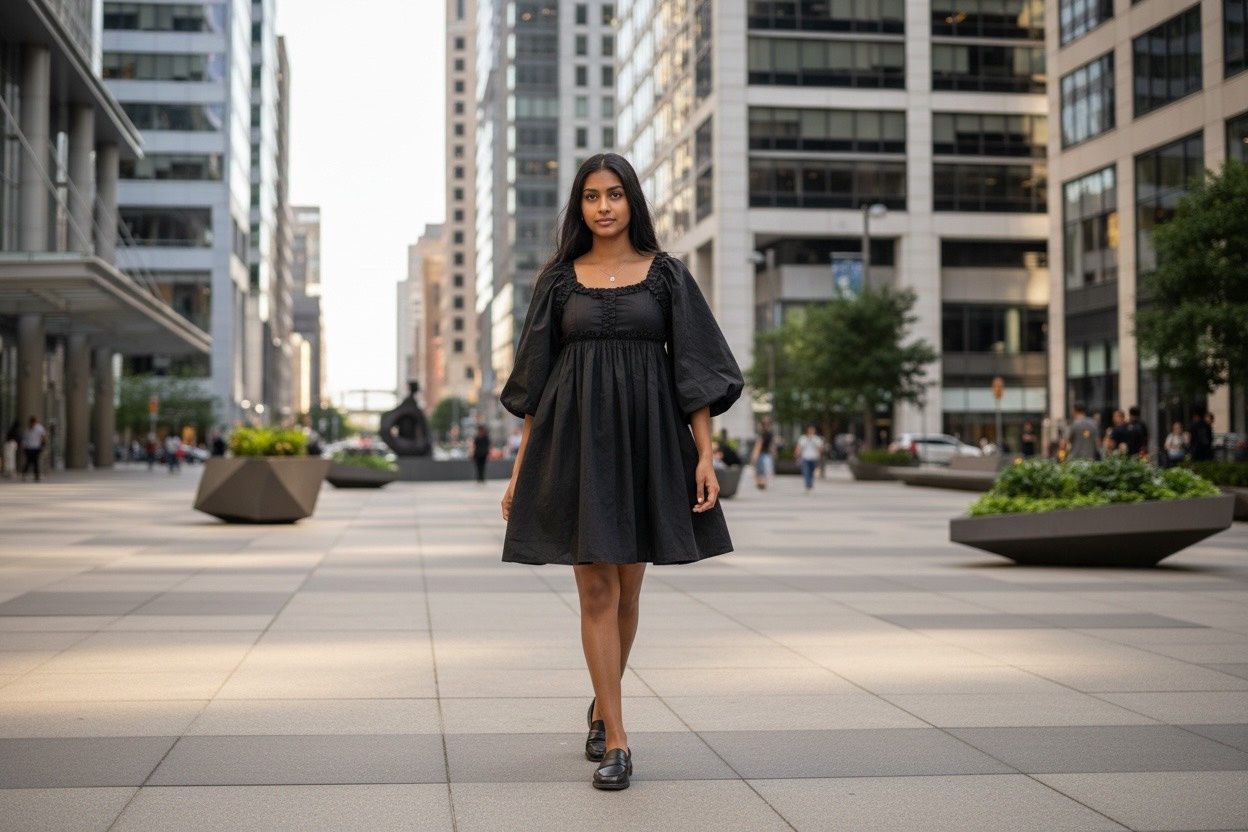 WITH THE GIRLS COTTON SWEETHEART A LINE DRESS