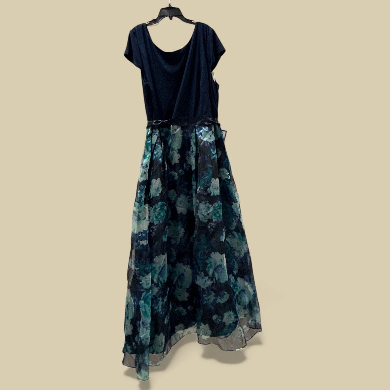 SL FASHION NEW YORK NAVY FLORAL DRESS