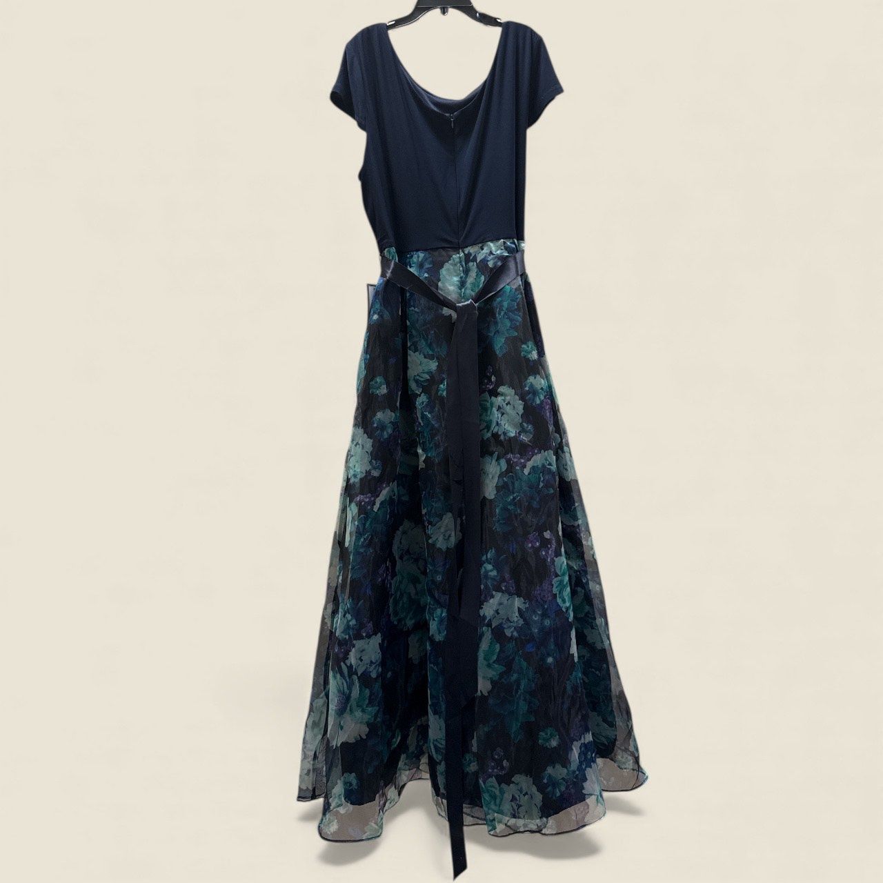 SL FASHION NEW YORK NAVY FLORAL DRESS