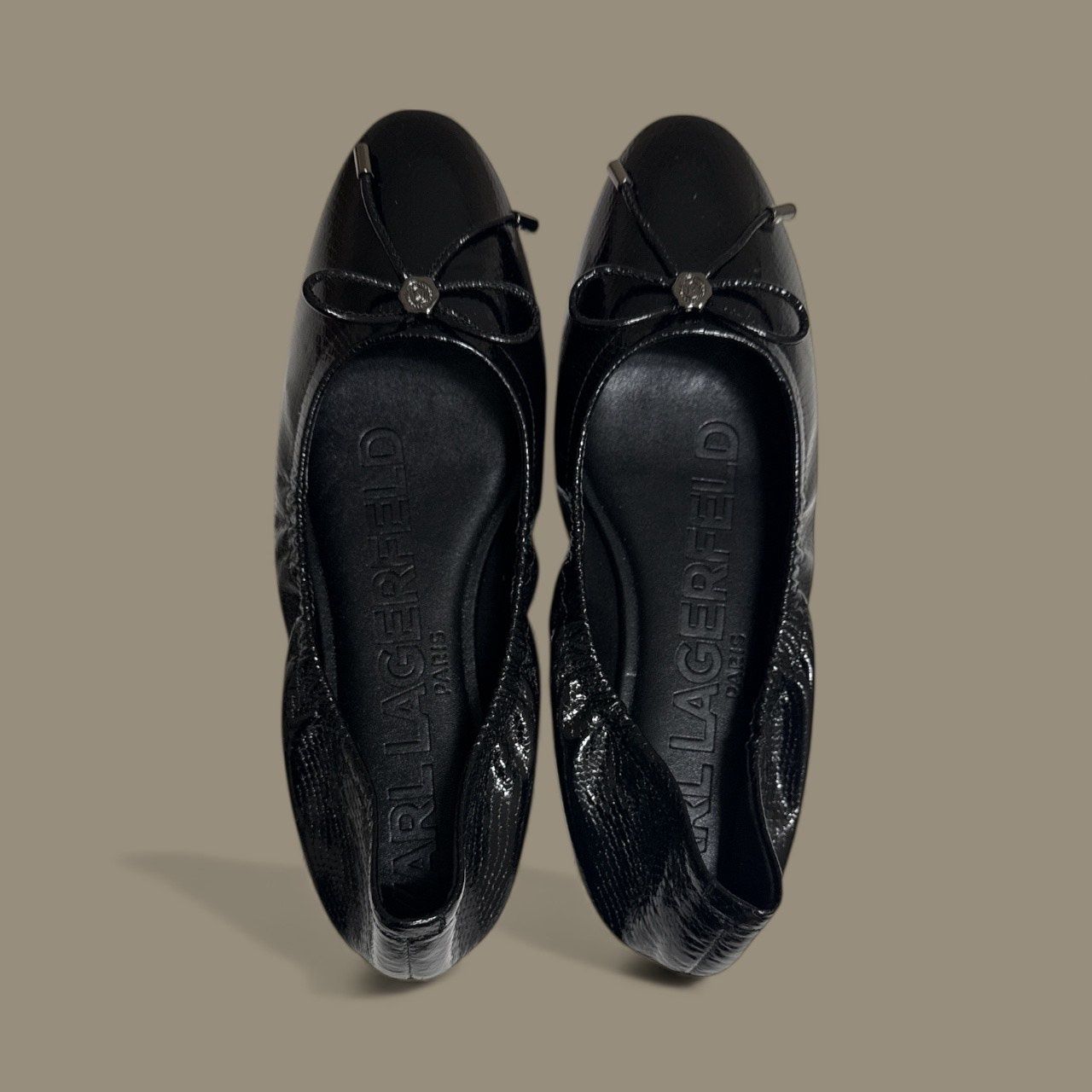 KARL LAGERFELD VELMA ALMOND TOE BALLET FLAT