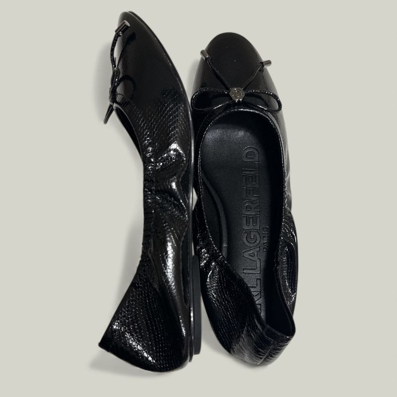 KARL LAGERFELD VELMA ALMOND TOE BALLET FLAT