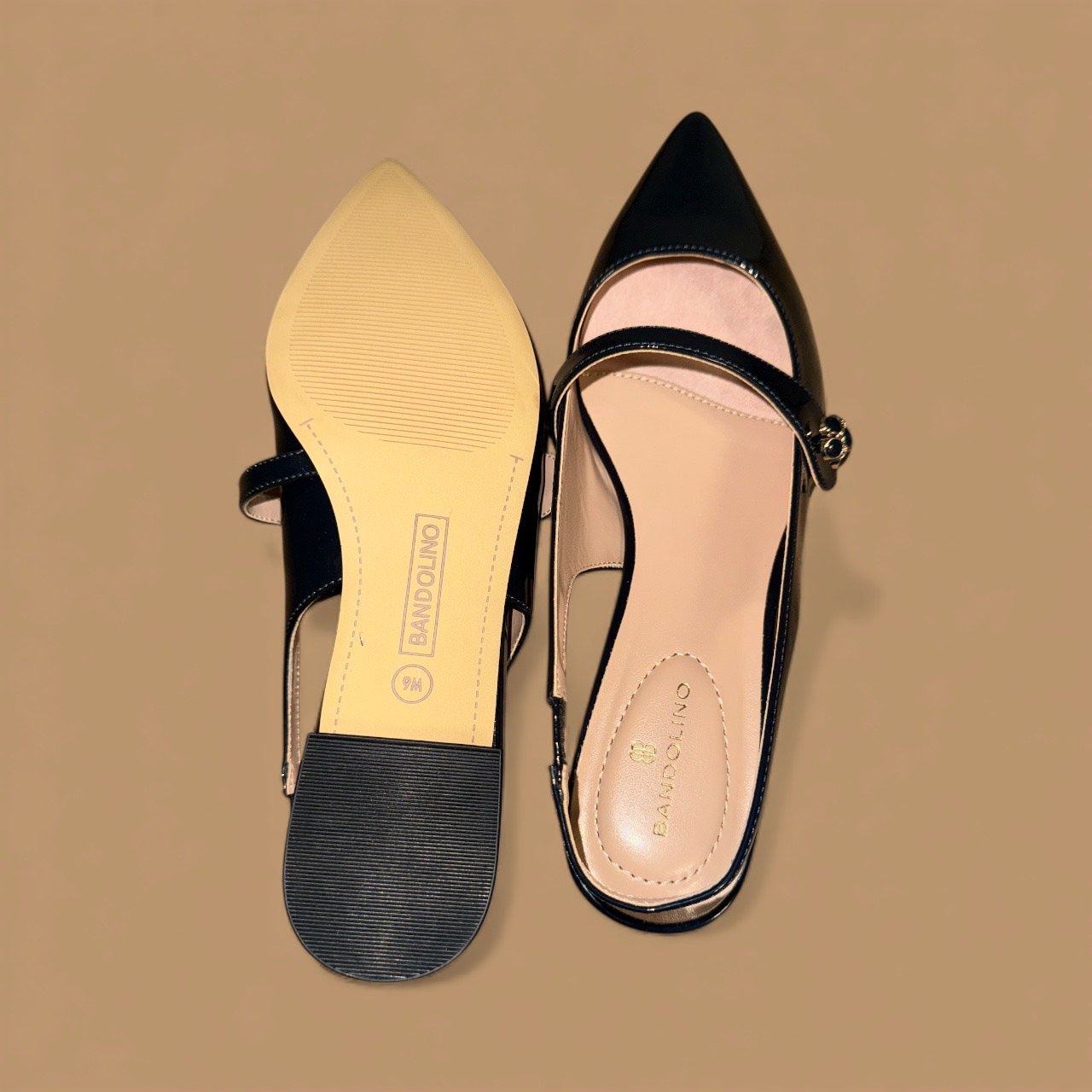 BANDOLINO AUBRIANA POINTED TOE SLINGBACK FLAT