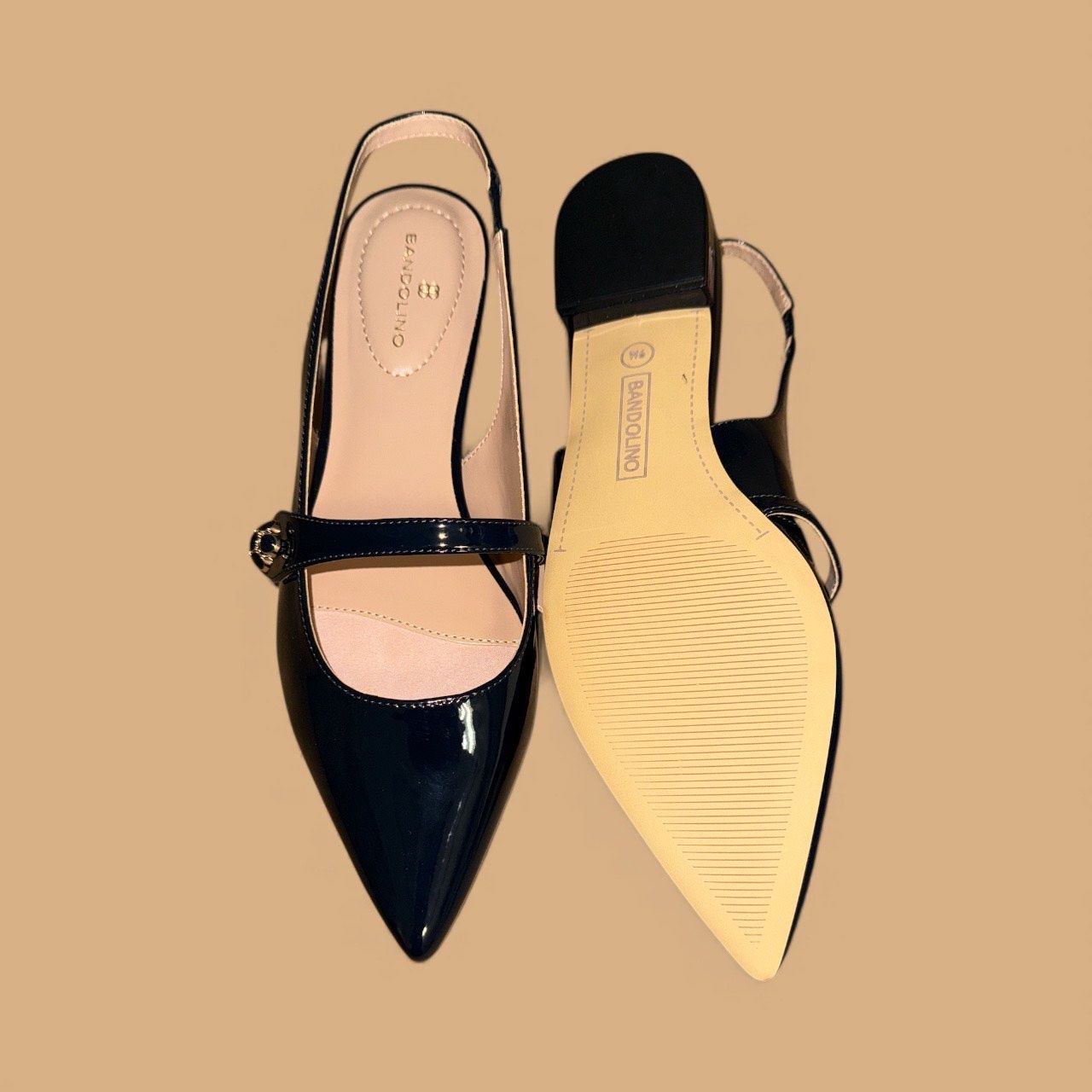 BANDOLINO AUBRIANA POINTED TOE SLINGBACK FLAT