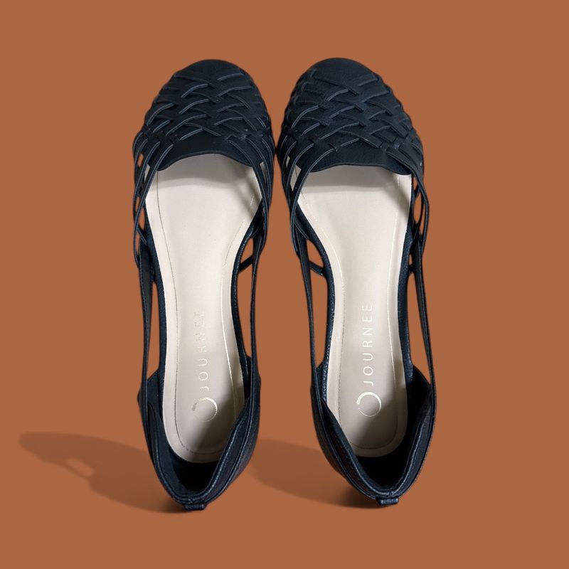 JOURNEE EKKO WOVEN ROUD TOE FLAT