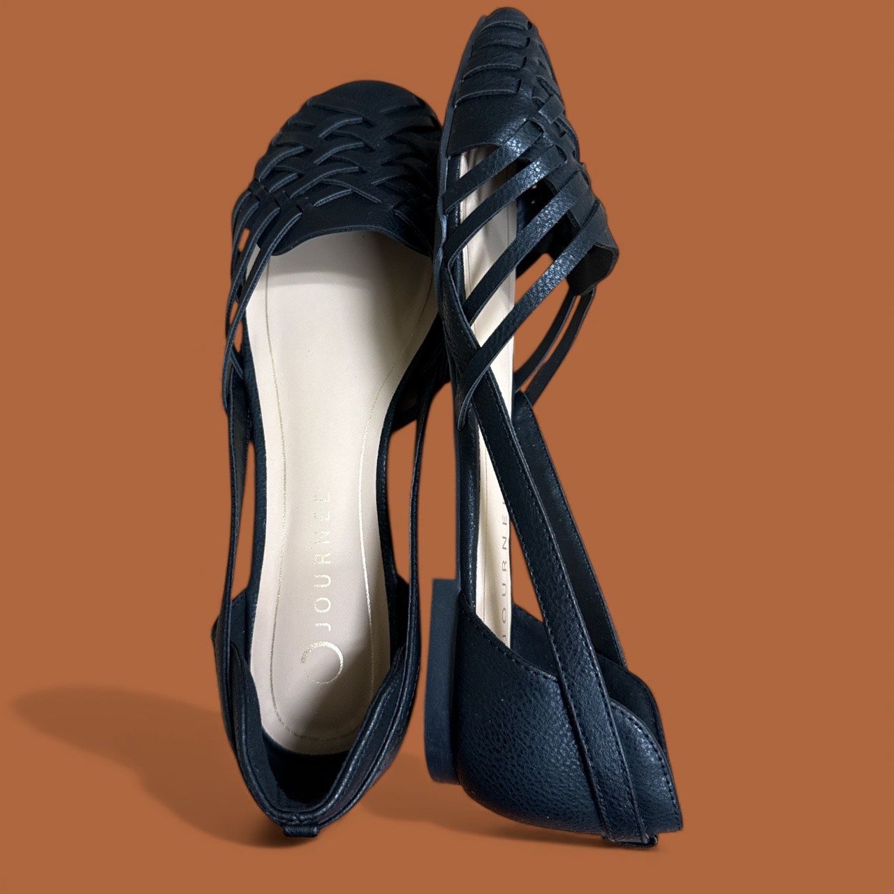 JOURNEE EKKO WOVEN ROUD TOE FLAT