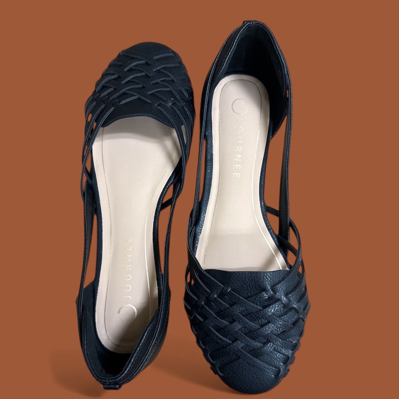 JOURNEE EKKO WOVEN ROUD TOE FLAT