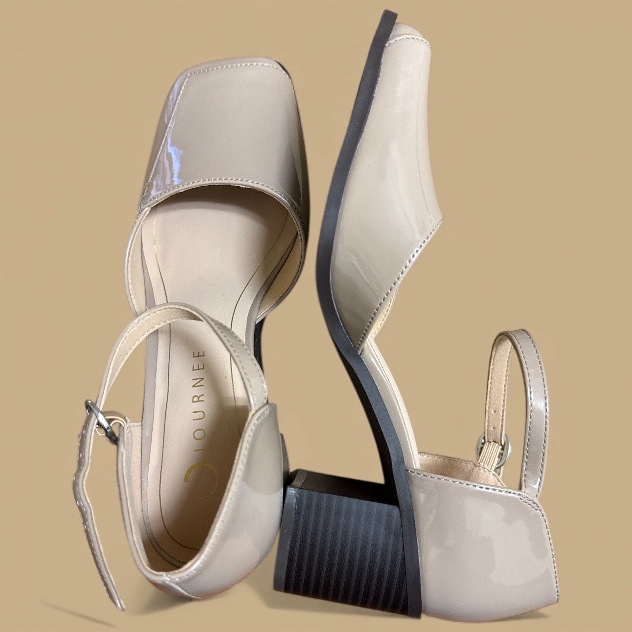 JOURNEE EVANGELINE SHOE, Colour: TAUPE, Size: 8 M