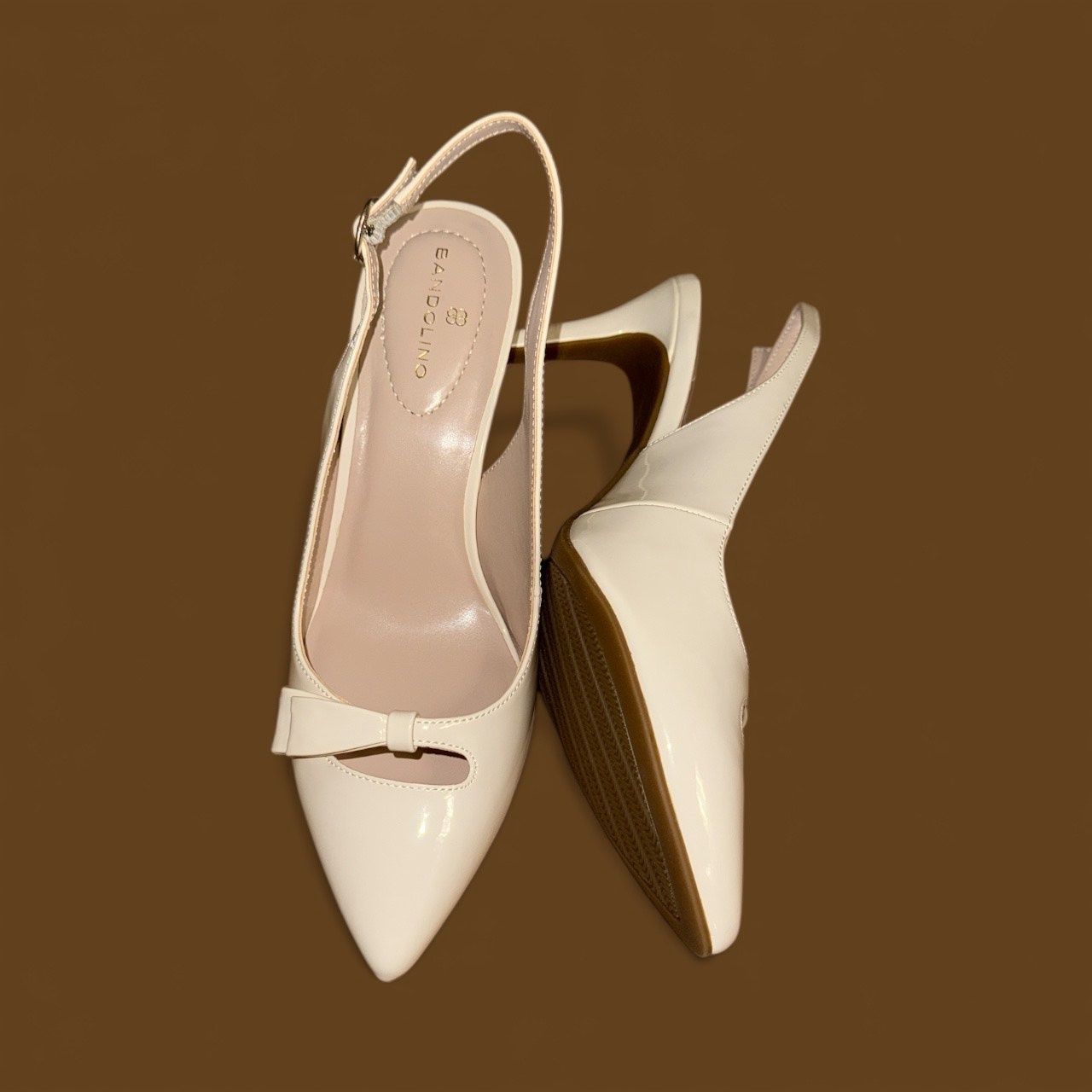 BANDOLINO GELLI BOW SLINGBACK PUMP