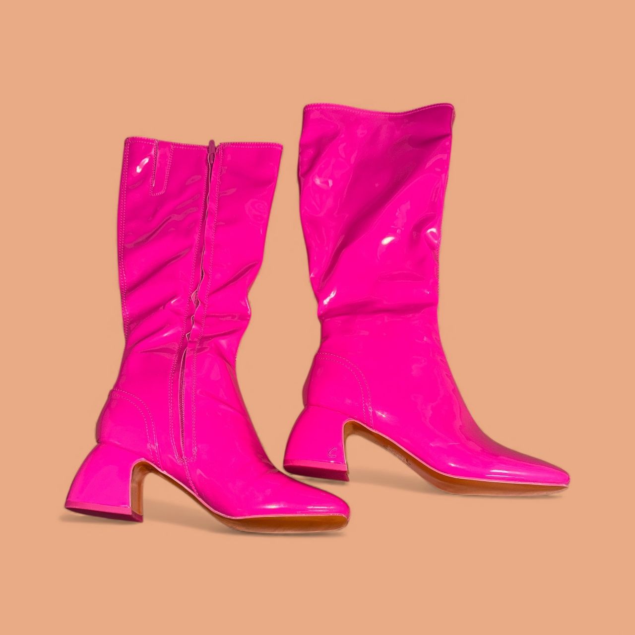 CIRCUS NY OLYMPIA THERESE WIDE CALF BOOT, Colour: HOT PINK, Size: 6.5