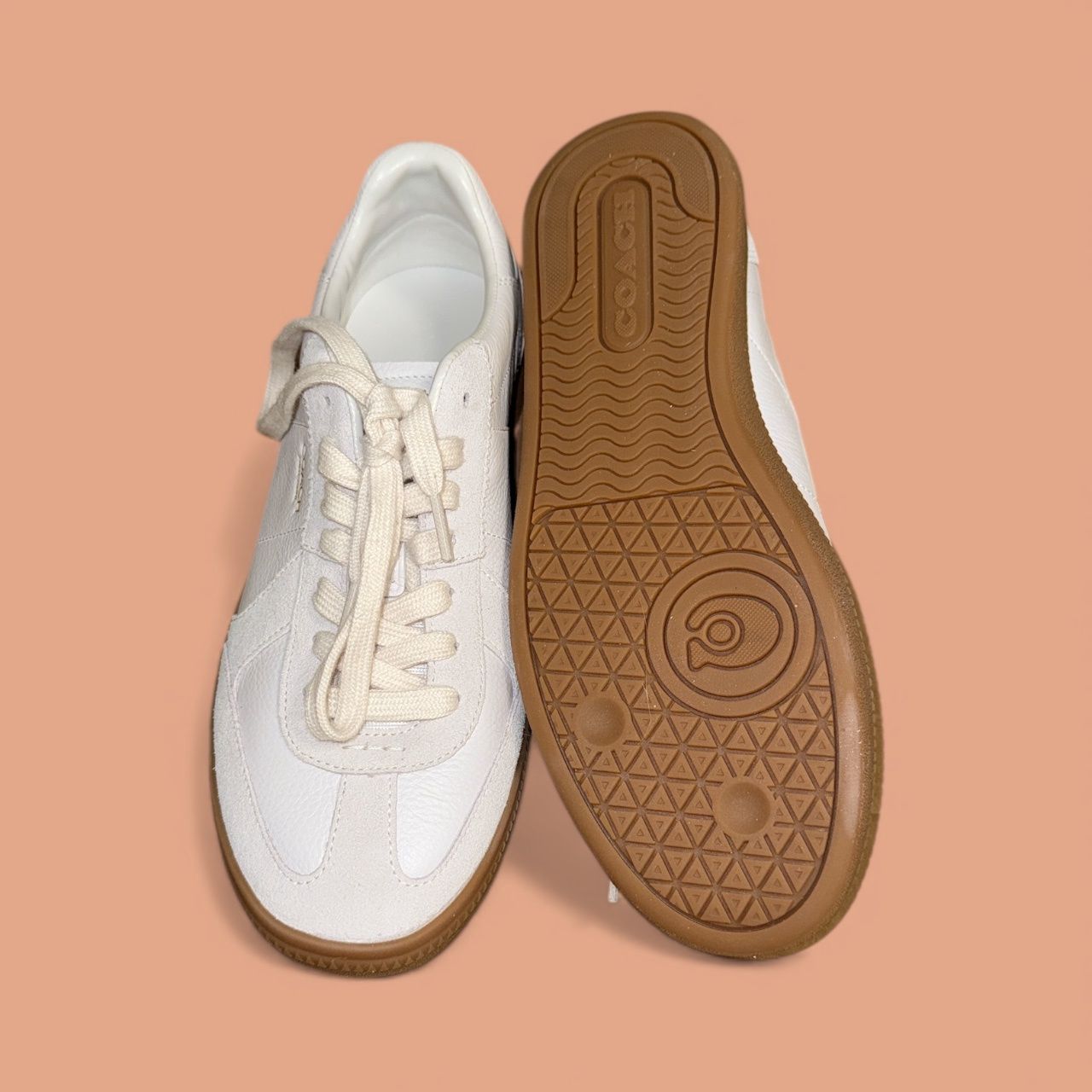 COACH ELLIS LOW TOP LEATHER SUEDE SNEAKER