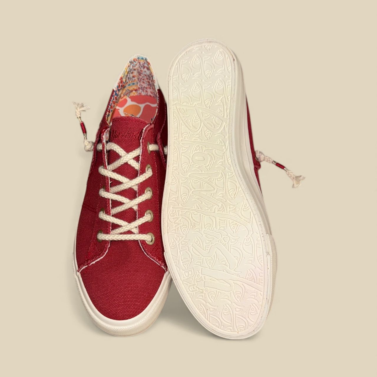 BLOWFISH MALIBU martina slip on sneaker, Colour: RED, Size: 11 M