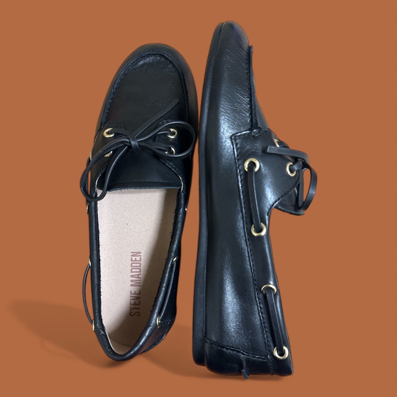 STEVE MADDEN SAG SLIP ON, Colour: BLACK, Size: 8