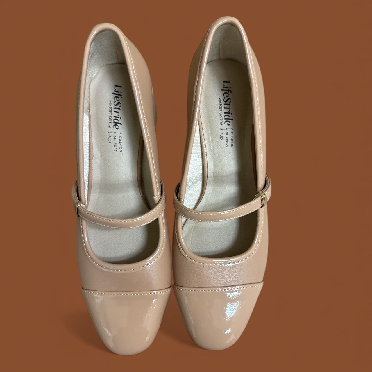 LIFESTRIDE BROOKE MARY JANE BLOCK HEEL PUMPS