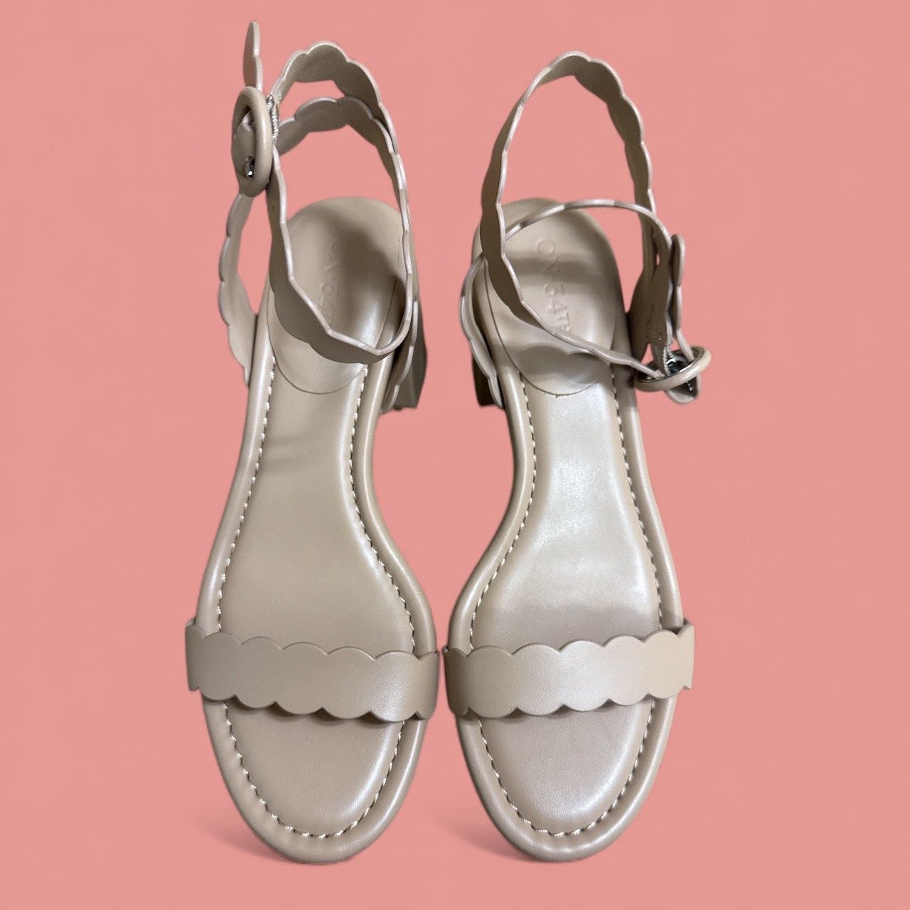 ON 34TH PATHINA  SCALLOPED BLOCK HEEL SANDAL